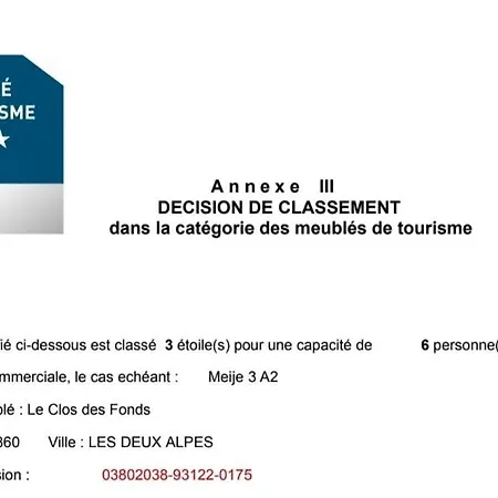 3 Etoiles 6 Pers Avec Balcon Luges Et Wifi - La Meije 3 Les 2 Alpes 1800 * 레두잘프
